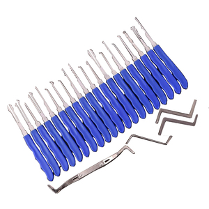 24Pcs Thép Không Gỉ Khóa Chọn Một Bộ Khác Với Trong Suốt Thực Hành Khóa Chọn Công Cụ Thiết Lập - Product Image 5