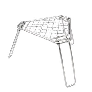 Parrilla Portátil de Acero Inoxidable para Camping, Soporte de Malla para Barbacoa al Aire Libre, Diseño Triangular Plegable - Product Image 1