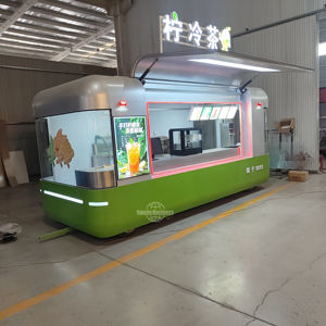 Nuevo Remolque de Comida Móvil de Acero Inoxidable en Venta, para Comida Rápida, Hamburguesas, Papas Fritas, Helados, Barbacoa - Product Image 1