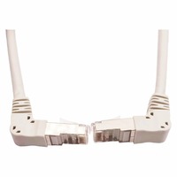 Kabel Patch Cord Ethernet RJ45 Cat5 Cat6 Cat7 Cat8 Panel Mount Screw Nut Konektor Plug Sudut Atas Bawah Kiri Kanan