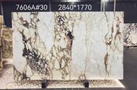 Dalle de marbre Calacatta Viola, surface polie, pour plan de travail de cuisine, fond mural