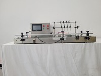 Automatische 4-kops vloeistofvulmachine, commercieel, voor vruchtensap, kokosmelk, shampoo, melk, dranken, vloeistofvulapparatuur