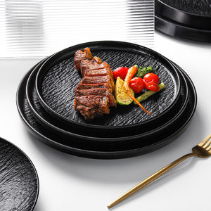 Platos de <span class=keywords><strong>Melamina</strong></span> con Diseño de Piedra Sólida, de Alta Gama, para Servir Ensaladas, Postres y Filetes, Aptos para Lavavajillas Comercial, Grado Alimenticio para Hoteles - Product Image 3