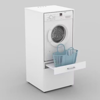 Cabinet élégant de machine de blanchisserie avec des options de Multi-stockage pour l'usage à la maison et l'organisation