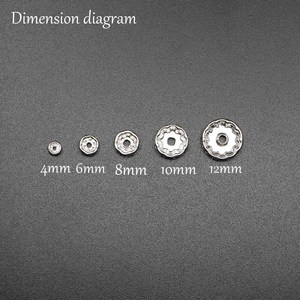 Anneaux en strass électroplaqués, perles rondes d'espacement, zircone cubique, composants de bijoux pour bracelets et accessoires DIY - Product Image 5