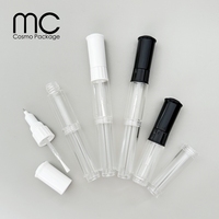 N04 Stylo de dessin artistique pour vernis à ongles Bouteille souple vide 3 en 1 à base d'huile avec aiguille pour peinture acrylique Marqueur d'emballage de gel