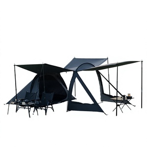 Tente de plage imperméable à double couche pour 2-3 personnes, idéale pour le camping en plein air, portable, type tunnel, pour la randonnée - Product Image 3