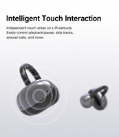 WOOKING CP1 Earbud Gaming TWS Dual Core Bluetooth 6.0 yang Ditingkatkan, Baterai Tahan Lama, Koneksi Ultra-Stabil Latensi Rendah, Pemasangan Cepat