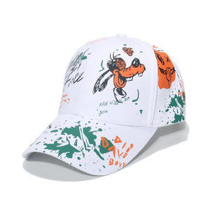 Cappellini da Baseball Snapback con Graffiti personalizzati primavera 2024 con 6 pannelli Patchwork Cool per ragazzi e ragazze cappello Hip Hop alla moda Casual - Product Image 1