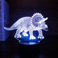 Lampe de nuit holographique 3D personnalisable à succès, éclairage extérieur avec base en ABS et impression de logo pour la maison et le jardin