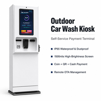 Système de paiement extérieur étanche IP65 sur pied pour lavage de voitures et stationnement, avec service de solution tout-en-un et sécurité intégrée