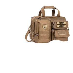 Sac à langer tactique de survie pour papa, grand sac de voyage pour bébé avec système Molle, fabriqué en usine BSCI. - Product Image 5