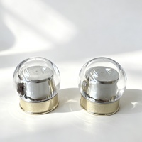 Nouveaux pots en acrylique bicolores en forme d'ampoule de 15g pour crème visage, crème pour bébé et hydratant, vente en gros