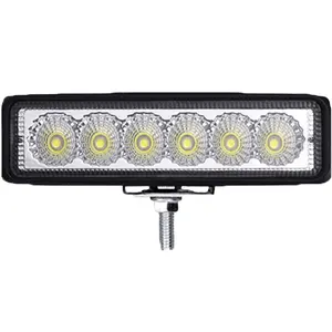 Arbeits licht 6 Zoll 18W LED Arbeits licht leiste Spot Flut strahl Offroad Fahr licht für Automobile & Motorräder Autos Geländewagen