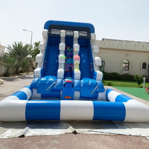 Venta al por mayor niños fiesta rebote Castillo comercial rebote <span class=keywords><strong>tobogan</strong></span> acuatico inflable parque acuático inflable con piscina - Product Image 4