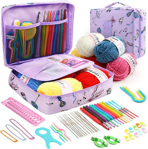 <span class=keywords><strong>Kit</strong></span> de <span class=keywords><strong>Crochet</strong></span> de 59 Piezas para Principiantes, Juego Completo de Herramientas de Tejer con Bolsa de Almacenamiento Portátil - Product Image 4