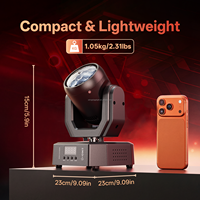 Mini projecteurs de scène LED 30W DMX512 avec télécommande et contrôle sonore, lumière de tête mobile DJ Disco, effet boule magique, faisceau lumineux mobile