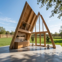 Casa Modular Prefabricada Moderna y Ecológica, Estilo Villa Rectangular en Forma de A, con Materiales Sostenibles para una Vida Confortable