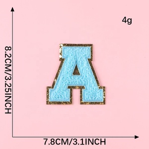 Venta al por mayor 26 letras inglesas Chenille bordado parche - Product Image 6