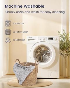 <span class=keywords><strong>D</strong></span>ài Faux Fur Fluffy Cơ Thể Gối Sang Trọng Sang Trọng Trang Trí Cơ Thể Gối Chèn, Siêu Mềm Mại Và Ấm Cúng <span class=keywords><strong>D</strong></span>ây Kéo Đóng Cửa 21x54 Inch - Product Image 6