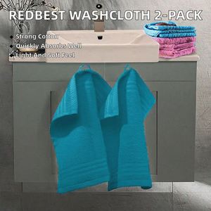 ผ้าเช็ดตัว REDBEST รุ่น Solid Washcloth New York แพ็คคู่ สีน้ำมัน ขนาด 30 x 30 ซม. น้ำหนักเบา นุ่ม ซึมซับดี ทนทานมาก ผลิตจากผ้าฝ้าย 100% - Product Image 2