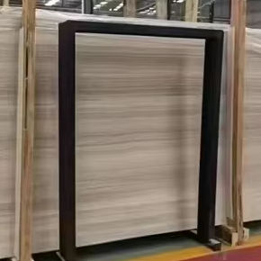 Dalles de marbre léger Serpeggiante veine de grain de bois blanc de Chine - Product Image 2