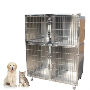 Equipo para Clínica Veterinaria, <span class=keywords><strong>Jaula</strong></span> para Perros de Acero Inoxidable 304 para Hospitales Veterinarios, sin Bandeja - Product Image 2