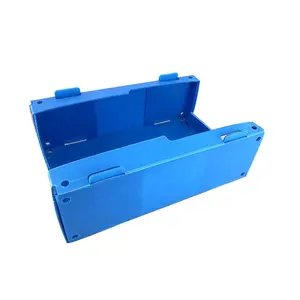 PP Corrugated Container Coreflute Plastic Packing Hardware Spare Parts Turnover Storage Box Corflute Stack Shelf Bin