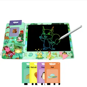 Digital teaching resource writing board Handwriting magic pad Talking Flash cards LCD writing tablet reader educational toys