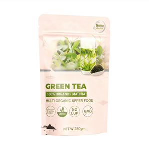 Sachets d'emballage de thé vert de qualité alimentaire Pochette debout scellée à fermeture éclair anti-odeur pour le stockage du thé et du café - Product Image 2