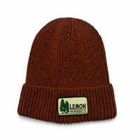 Bonnet tricoté rétro à motif forestier, polyvalent, résistant au vent, chaud et doux, idéal pour la randonnée en montagne et les aventures en plein air
