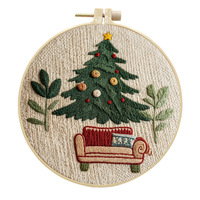 Service OEM, kit complet de broderie 3D, série de broderie DIY sur le thème de Noël pour adultes