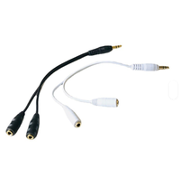 Nouvel adaptateur de câble auxiliaire Y-splitter pour casque audio stéréo et microphone, best-seller