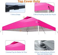 Publicité 2x2m Extérieur En Aluminium Promotion Personnalisé Imprimé Golf Carré Patio Jardin Plage Marché Parapluie Extérieur