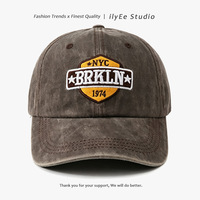 Topi Baseball 6 Panel Unisex Edgy-chic 100% Katun; Bordir Mesin Antik Alfanumerik Semua Musim, Topi Premium Ukuran Besar