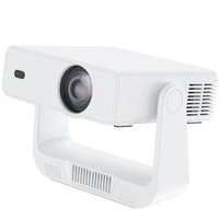 Projecteur CRT intelligent, haute luminosité, 1080P, stéréo HIFI, Android 13, compatible 3D, haut-parleurs intégrés, mini home cinéma portable de poche