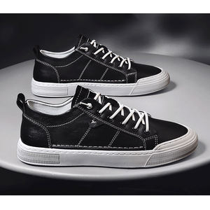 Zapatillas Deportivas Casuales para Hombre, Estilo Simple, Planas, con Cierre de Cordones, en Oferta - Product Image 4