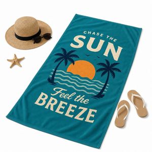 Promotional <b>Gift</b> Business Design <b>Beach</b> Towels Quick Dry Printed Swimming Sand Microfiber Towel Custom Logo - Product Image 1
