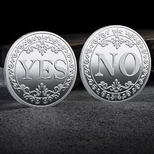 YES or NO <strong>Decision</strong> <strong>Coins</strong> Metal Engraved Gold/Silver Plated Customized Metal Souvenir <strong>Coin</strong> - Product Image 4