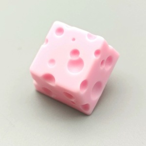 Customized ESC Personality Resin Cheese Design Yellow <strong>3D</strong> Mechanical <strong>Keyboard</strong> Single DIY Keycaps OEM - Product Image 2