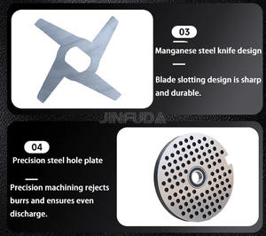 <span class=keywords><strong>เครื่อง</strong></span><span class=keywords><strong>บด</strong></span>เนื้อปลาวัวควายแช่แข็งขนาดใหญ่ใช้ในเชิงพาณิชย์300กิโลกรัม/ชั่วโมงใหม่ - Product Image 3