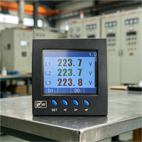 Compteur d'énergie Ydkz SEM9250 SEM7250 Monophasé Triphasé Classe 0.5 5A 6A Affichage TFT RS485 Modbus-RTU Analyse des harmoniques 100V 400V