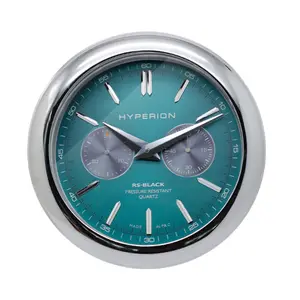 नई डिजाइन रंग अनुकूलित दौर डायल के साथ धातु फ्रेम घड़ी दीवार घड़ी सजावट