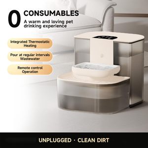 Fontanella Intelligente per Animali Domestici da 4,5L con Controllo WiFi e App, Temperatura Costante, Batteria da 4000mAh, Ciotola in Ceramica per Gatti e Cani - Product Image 3