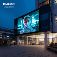 Pantalla LED para Exteriores ALSON de Alta Resolución, 10 mm P10, Aluminio Fundido a Presión, Panel LED de 160 mm x 320 mm, Pantalla Luminosa Tipo Banner