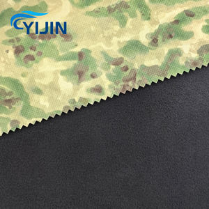 Camouflage imprimé <span class=keywords><strong>Plaid</strong></span> Rip Stop 3 couches Soft Shell extérieur collé Micro polaire veste tissu imperméable manteau d'hiver tissu - Product Image 5