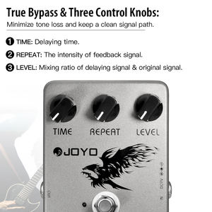 JOYO JF-08 DİJİTAL DELAY Gitar Pedalı Özel Filtre Devresi ile Analog Delay Seslerini Yakınca Canlandırır - Product Image 5