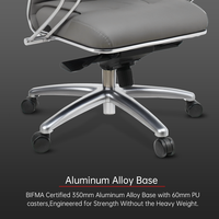 Chaises de direction en cuir Charmli Boshqaruv Stuli Chaises de direction Chaise de bureau ergonomique Leder-Chefsessel Leren Directiestoel