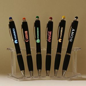 Custom Logo Printed 3 1 Touch Screen Function Plastic <b>Ball</b> Pen <b>Led</b> Light Stylus Promotional Item Gift China Other Brand - Product Image 2