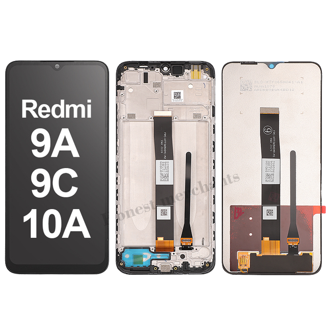 OEM LCD Screen and Digitizer Full Assembly for Xiaomi Redmi 9A 10A 9C Mobile Phone LCD Touch Display Screen Replacement Parts